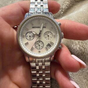 Michael Kors Silver Chronograph Watch